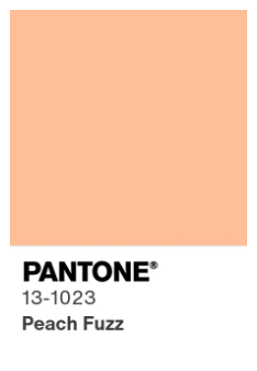 Pantone 2024 Peach Fuzz, colore dell'anno
