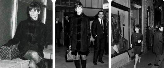 Audrey Hepburn con Speedy 25