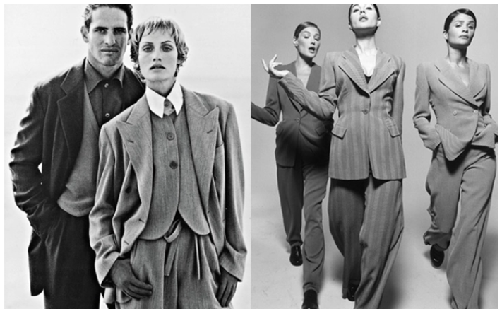 Giorgio Armani giacche destrtturate anni Ottanta