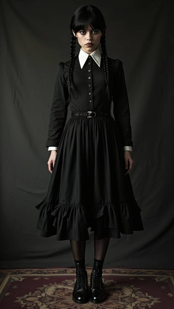 Vestiti come Mercoledì Addams Vestirsi come Mercoledì Addams