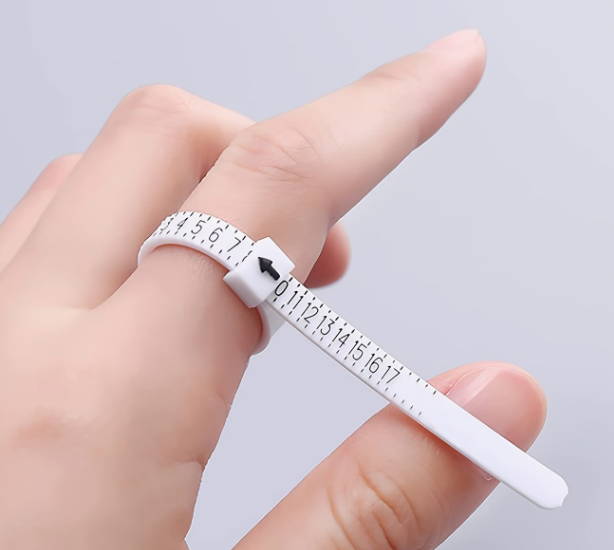 fascetta per misurare anelli in gomma