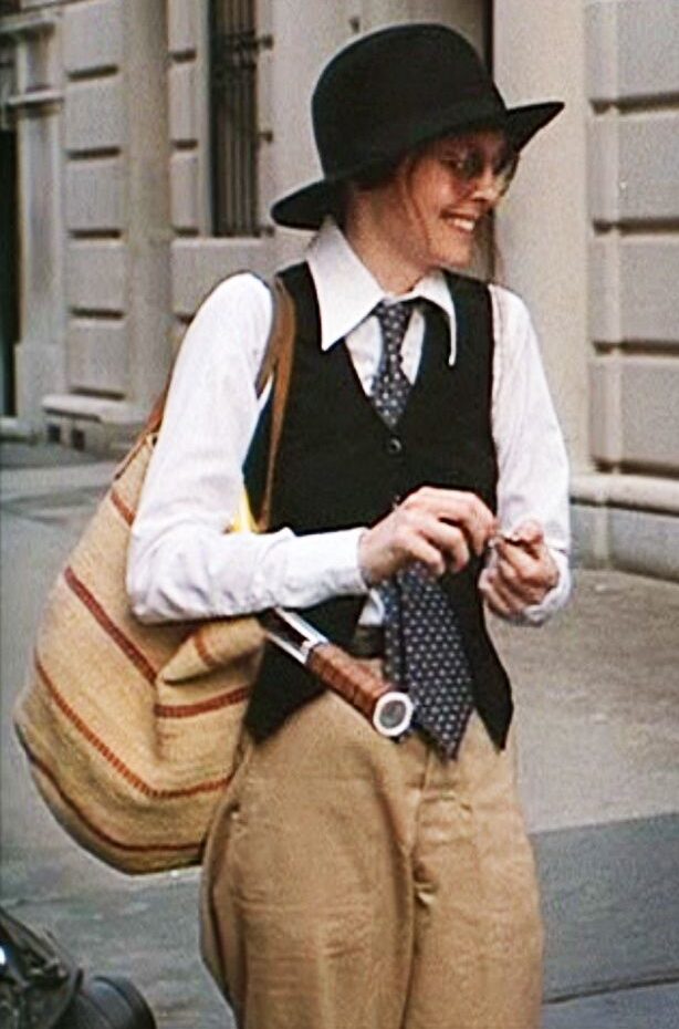 Diane Keaton con gilet sartoriale donna
