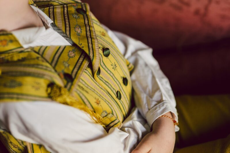 gilet sartoriale da donna colorato