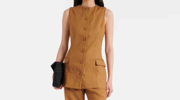 gilet lungo sartoriale donna