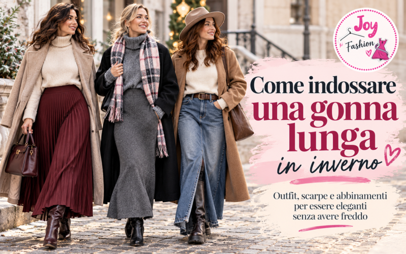 Come indossare una gonna lunga in inverno