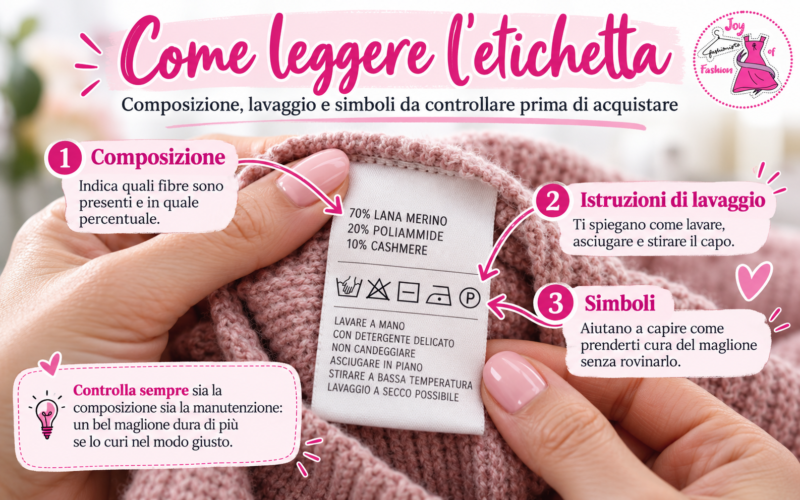 Come leggere l’etichetta del maglione