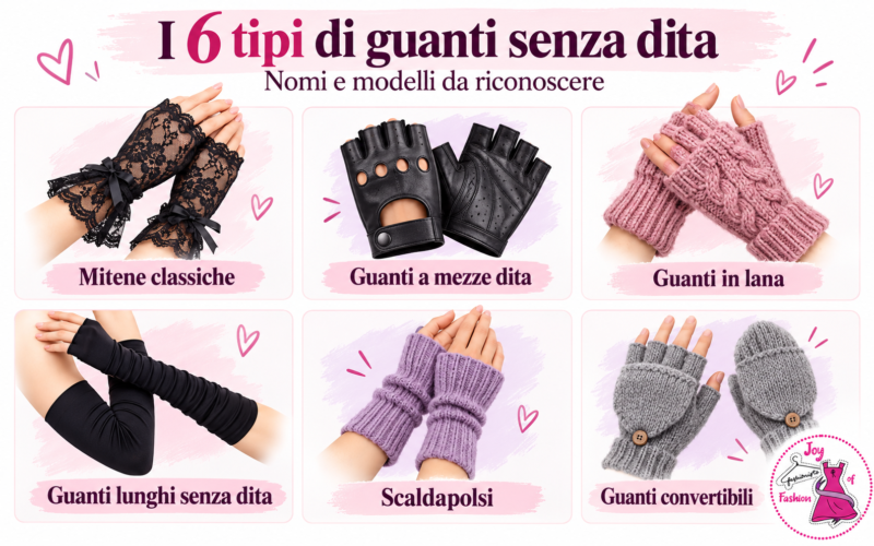 Guida ai 6 guanti senza dita Guanti senza dita: come si chiamano, quanti tipi esistono e qual è la loro storia